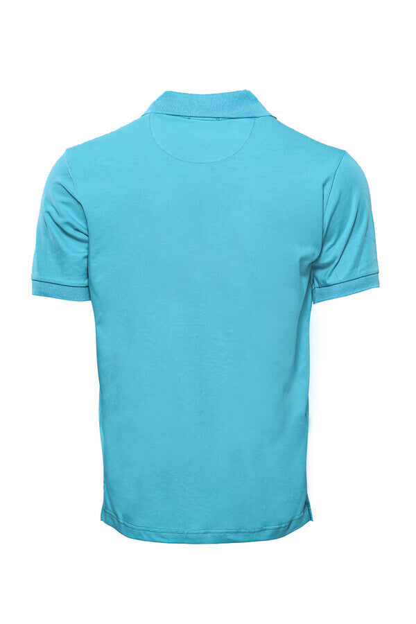 Camiseta Oxford Polo Collar Azul Hombre - Wessi