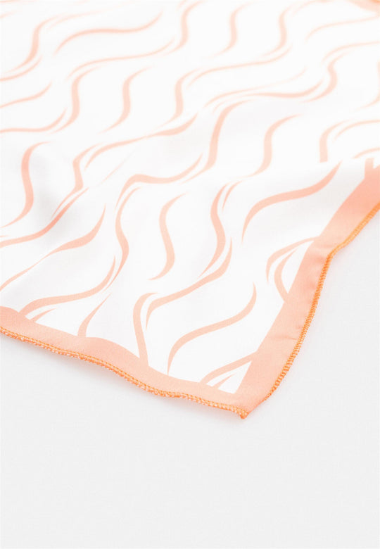 Men's Striped Handkerchief Salmon - Wessi