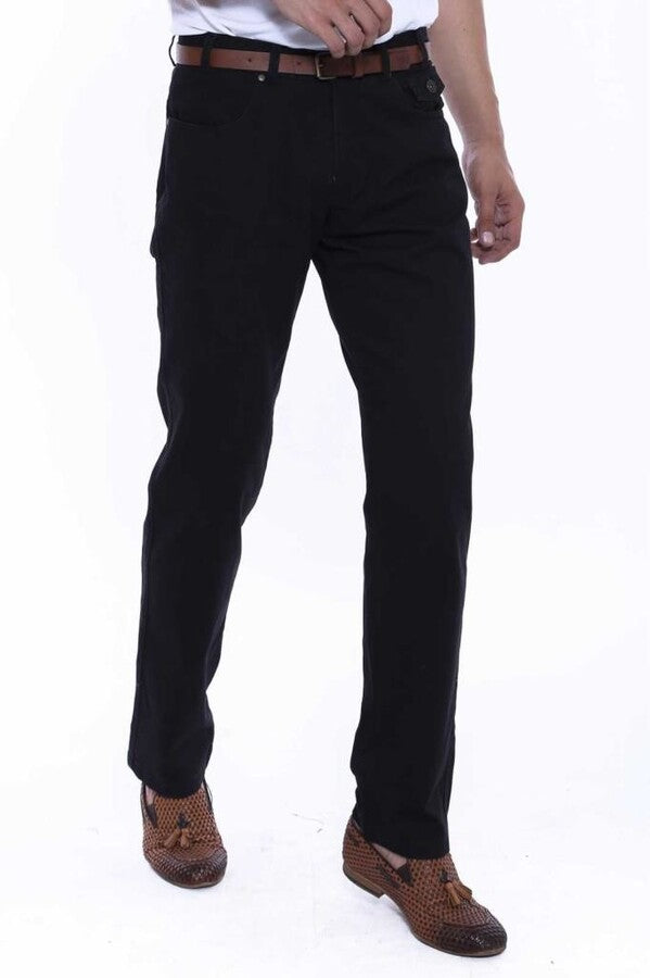 Pantalon en daim avec poches couvertes - Wessi