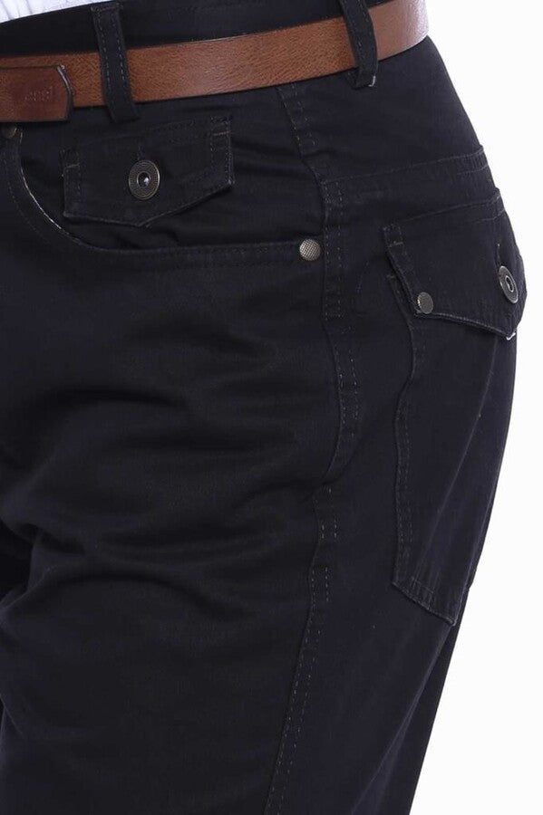 Pantalon en daim avec poches couvertes - Wessi