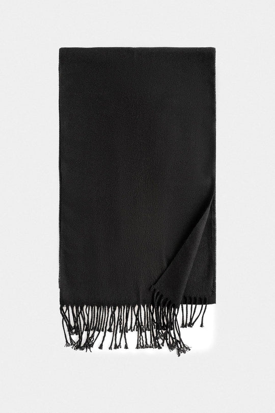 Bufanda Lindenmann Para Hombre, Tejida 100% Algodón, Gris-negro