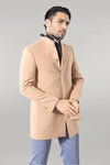 Manteau Long Homme Beige Col Mandarin | Wess