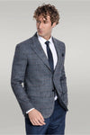 Blazer bleu marine à carreaux pour homme - Wessi