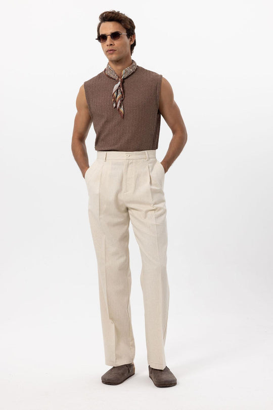 Men's Ecru Linen Blend Baggy Pants - Wessi – Wessi Men's Ecru Linen Blend Baggy Pants - Wessi – Wessi
