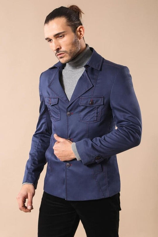 Trench in cotone blu navy - Wessi