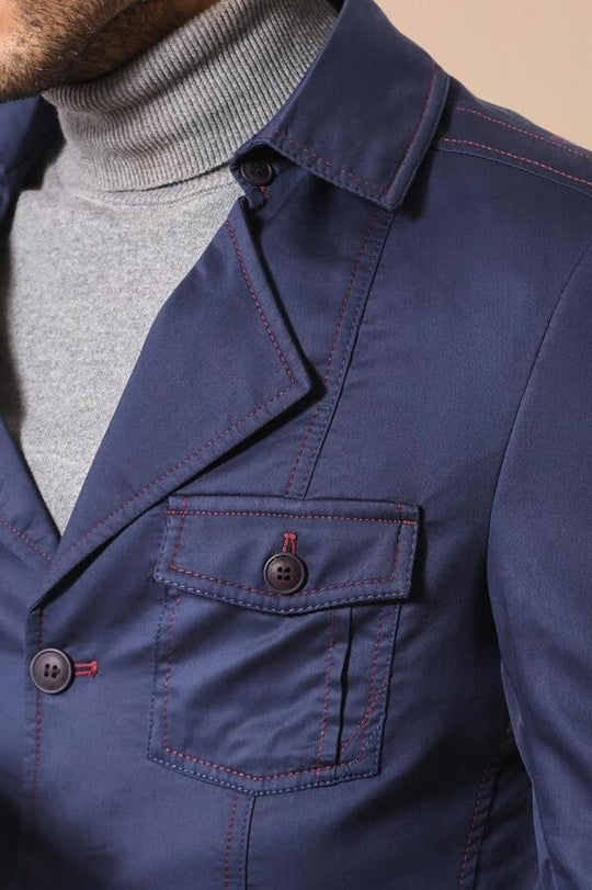 Trench in cotone blu navy - Wessi