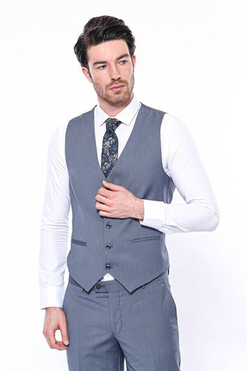 Простой серый жилет | Весс