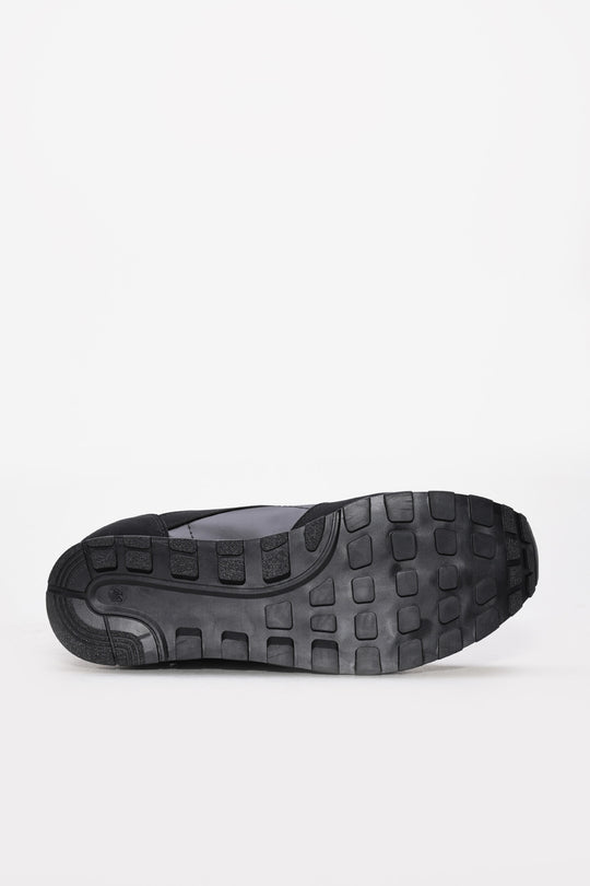 Black Rugged-Sole Panel Sneakers for Men | Wessi