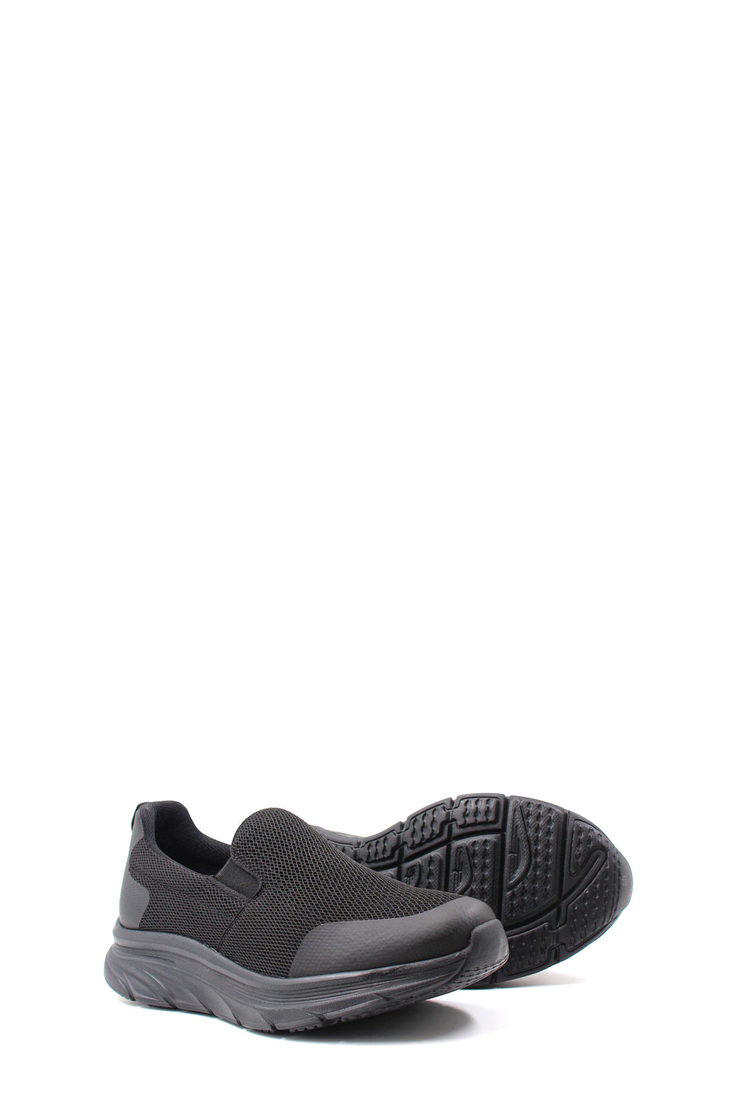 Men's Black Mesh Slip-On Sneakers - Wessi