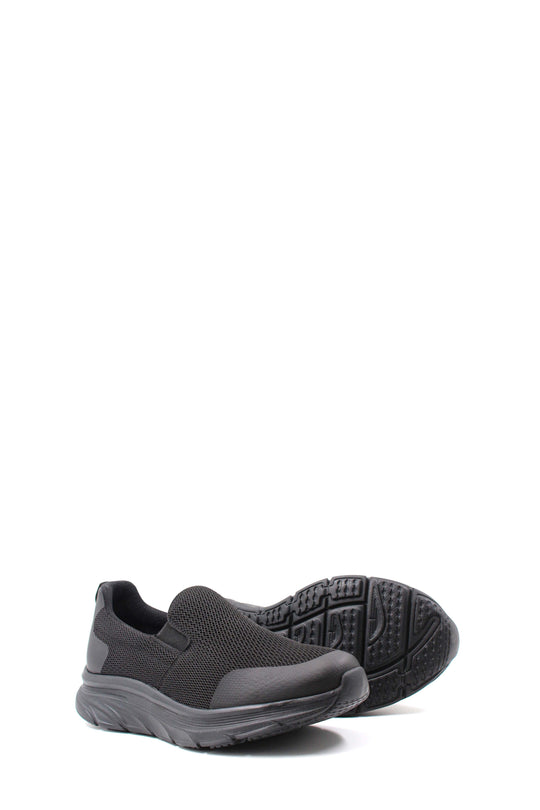 Zapatillas Slip-On de malla negra para hombre - Wessi