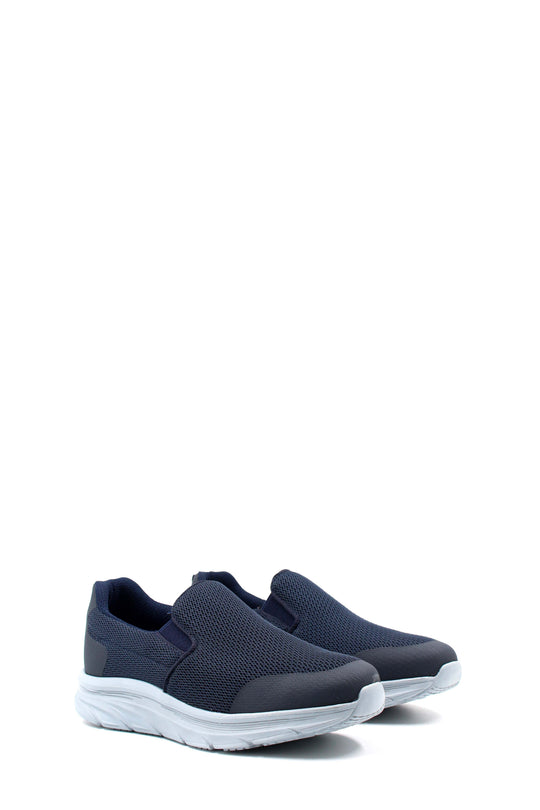 Men's Casual Slip-On Walking Shoes with White Sole