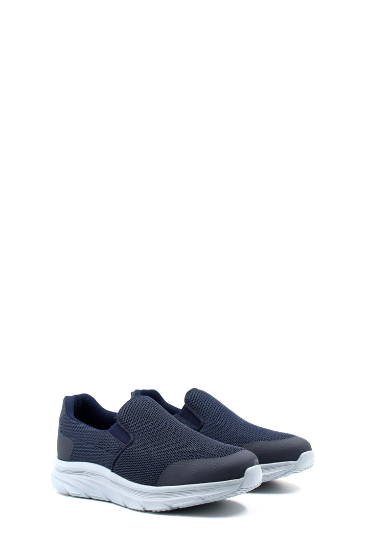 Men's Casual Slip-On Walking Shoes with White Sole