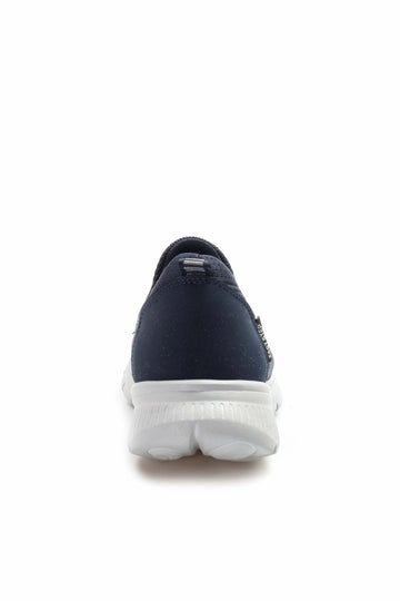Navy Blue Breathable Slip-On Sneakers-Wessi