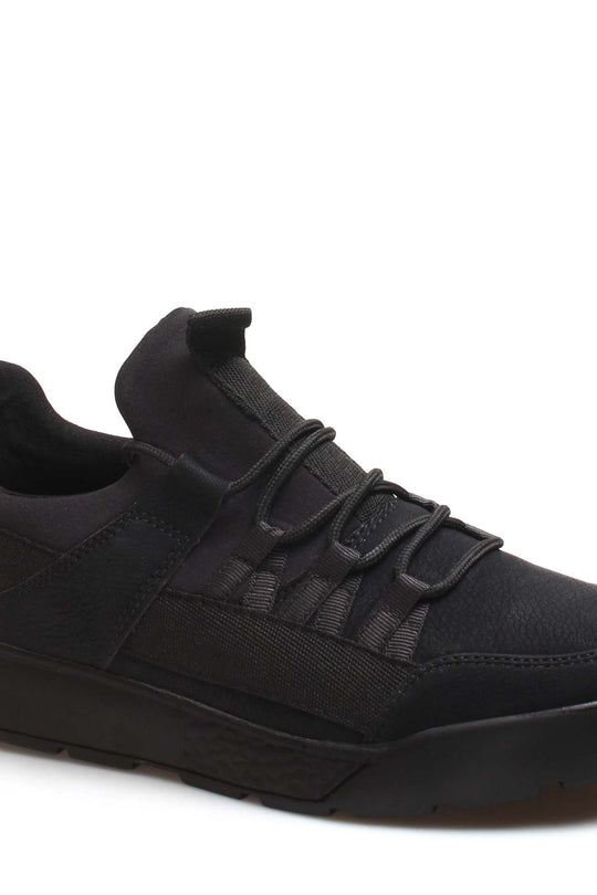 Men's Black Casual Running Shoes - Wessi