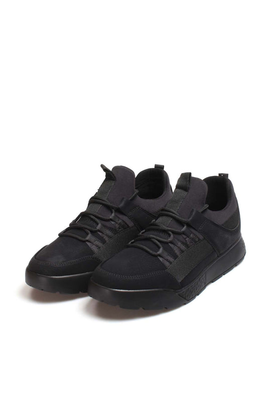 Men's Black Casual Running Shoes - Wessi