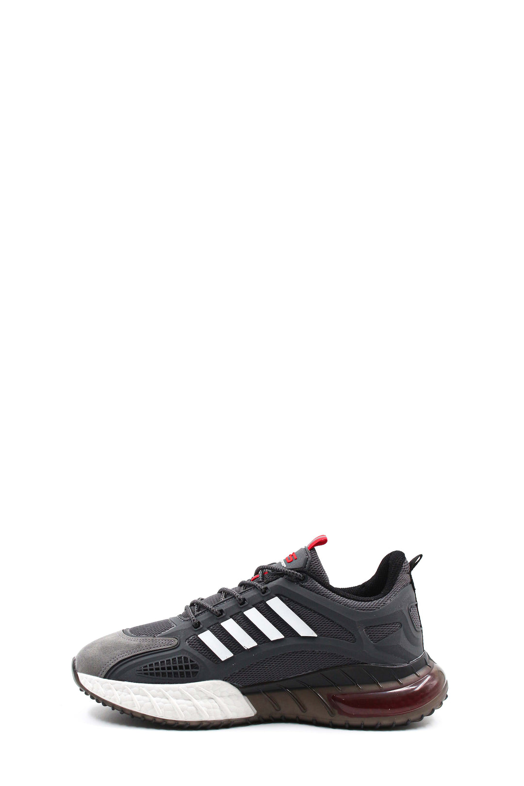Men's Grey and Black Athletic Running Sneakers - Wessi