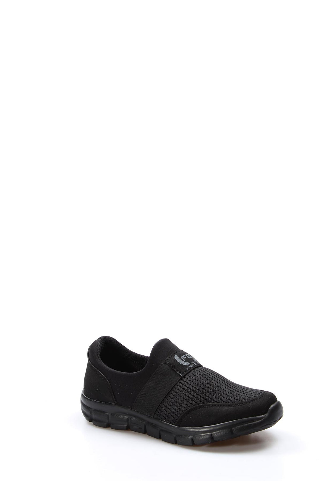 Men's Black Slip-On Sneakers with Mesh Upper - Wessi