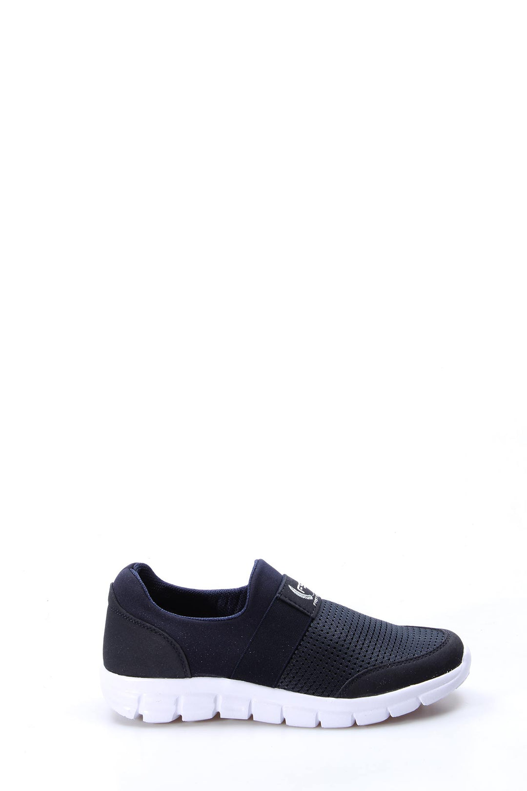 Baskets à enfiler bleu marine pour hommes avec tige en mesh et semelle blanche - Wessi