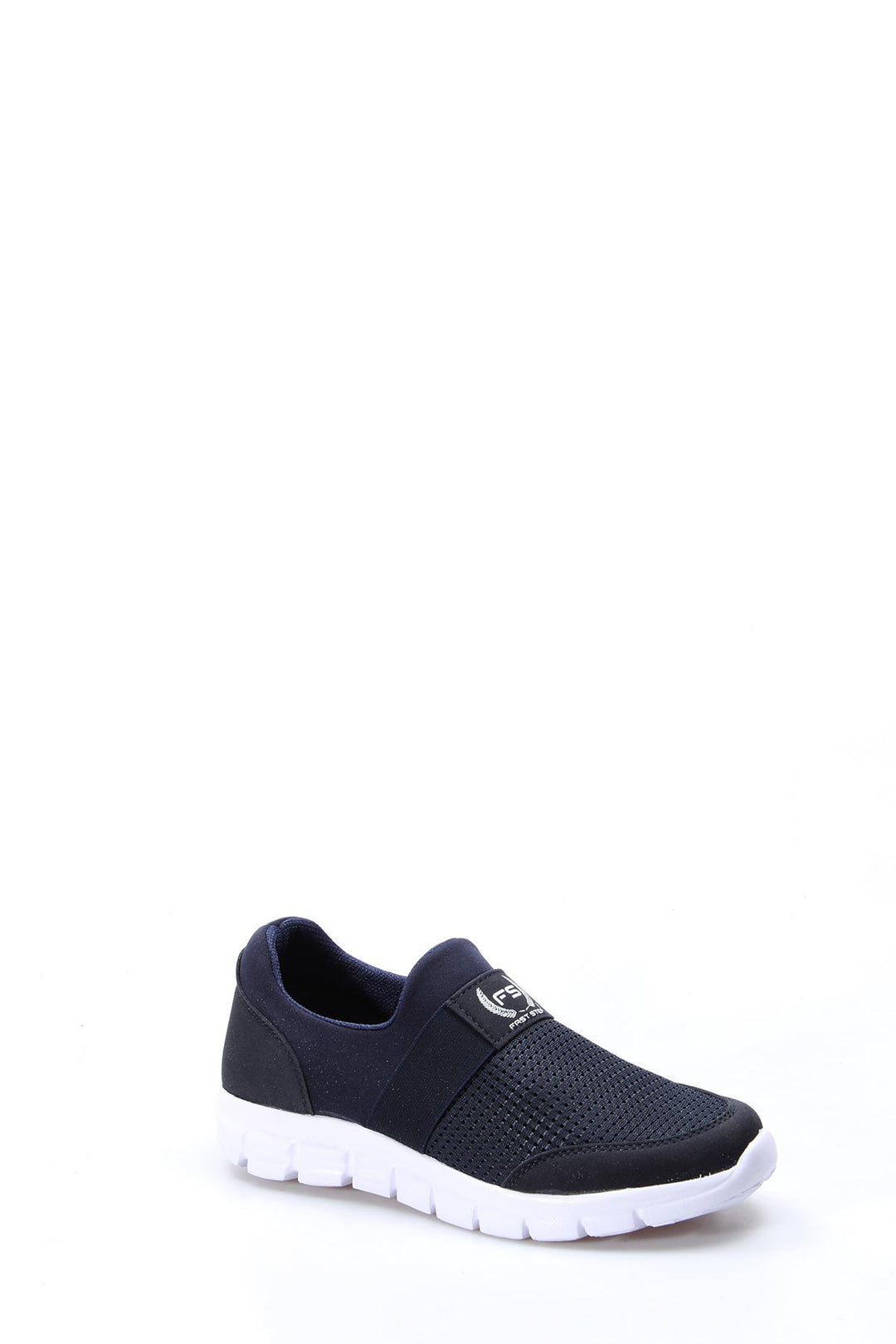 Baskets à enfiler bleu marine pour hommes avec tige en mesh et semelle blanche - Wessi