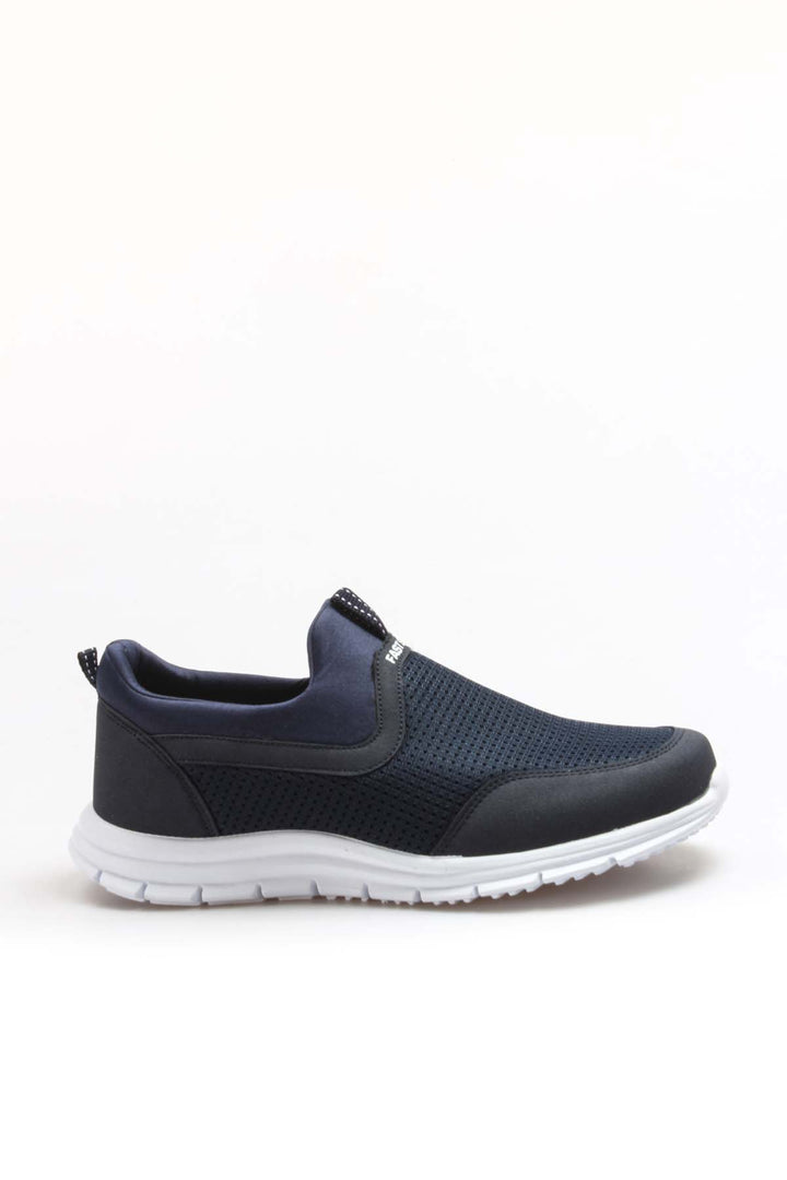 Men's Navy Athletic Mesh Slip-On Sneakers - Wessi
