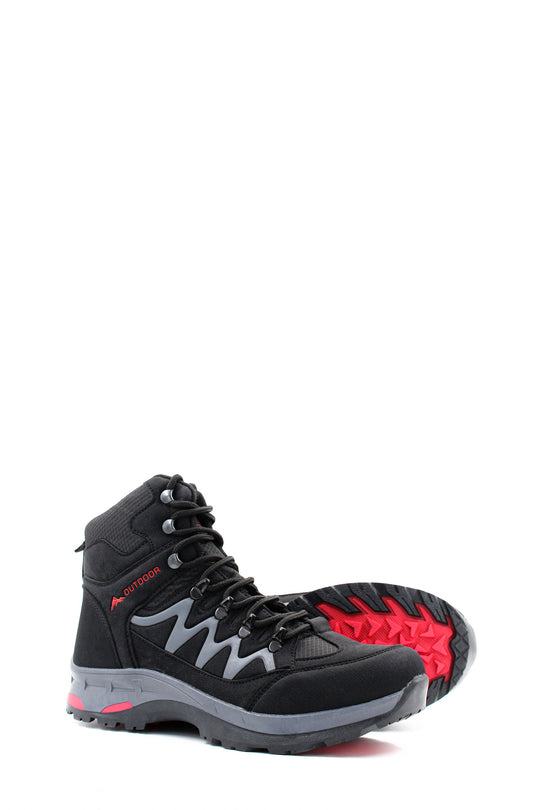 Scarponi da trekking da uomo neri per esterni-Wessi