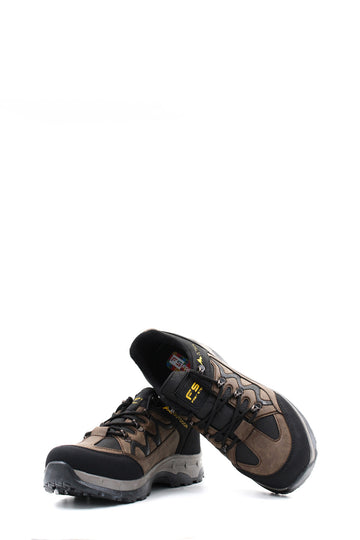 حذاء المشي لمسافات طويلة في الهواء الطلق باللونين الأسود والبني للرجال - Wessi