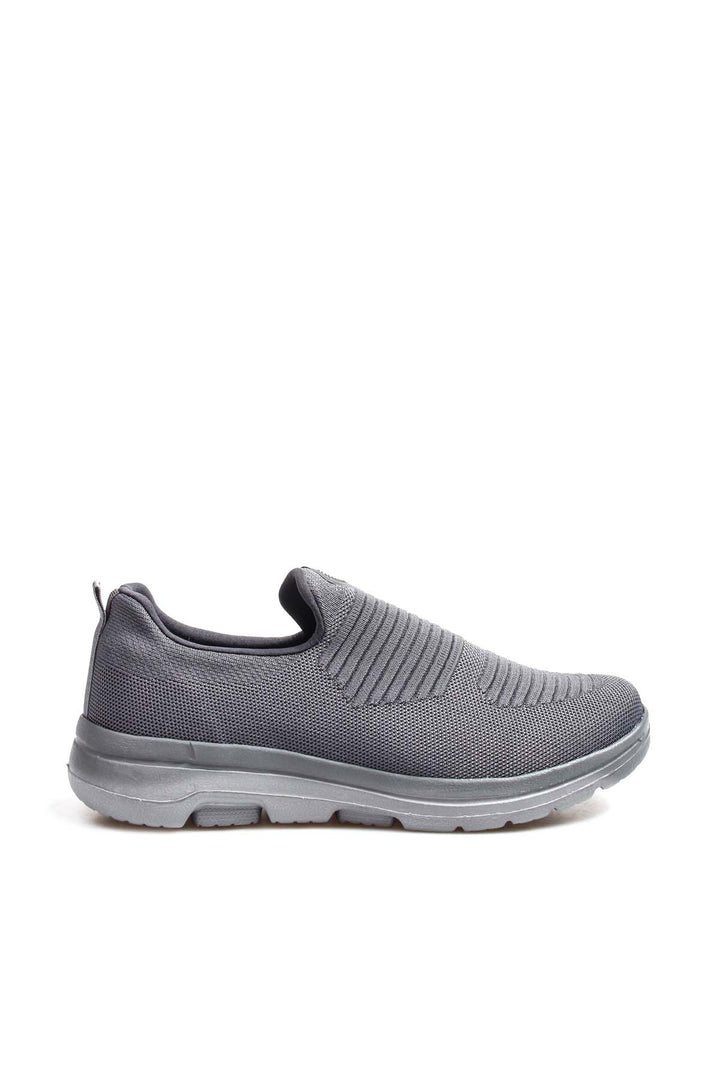 Sneakers slip-on in maglia grigia da uomo - Wessi