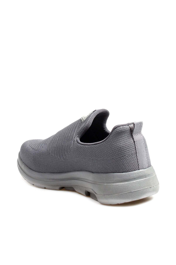 Sneakers slip-on in maglia grigia da uomo - Wessi