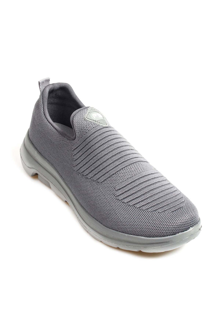 Sneakers slip-on in maglia grigia da uomo - Wessi