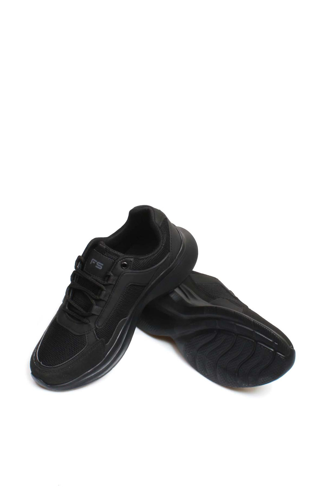 Men's Black Performance Athletic Sneakers - Wessi
