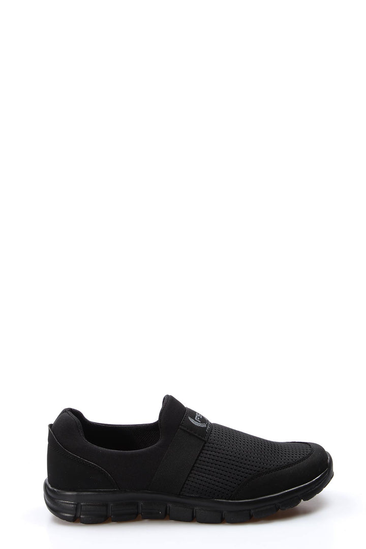 Men's Black Athletic Mesh Slip-On Shoes - Wessi