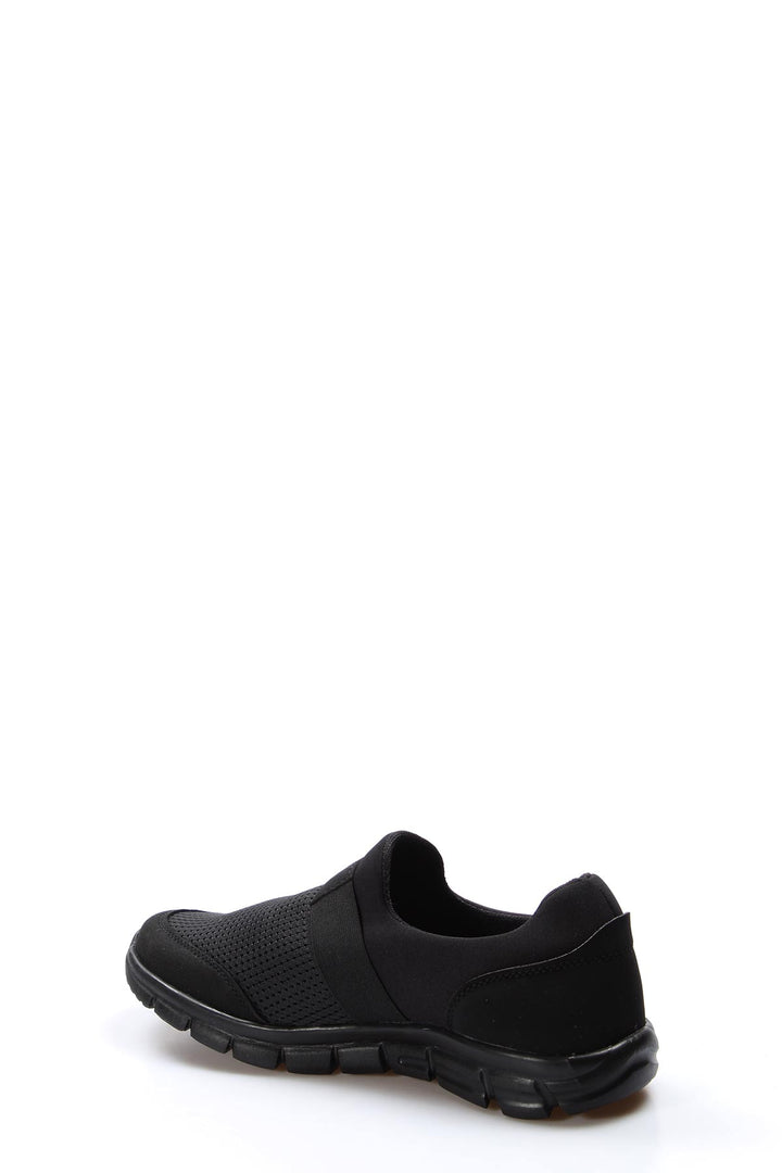 Men's Black Athletic Mesh Slip-On Shoes - Wessi