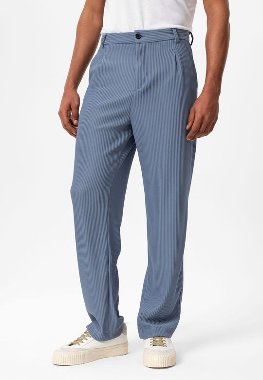 Pantaloni a coste indaco da uomo - Wessi