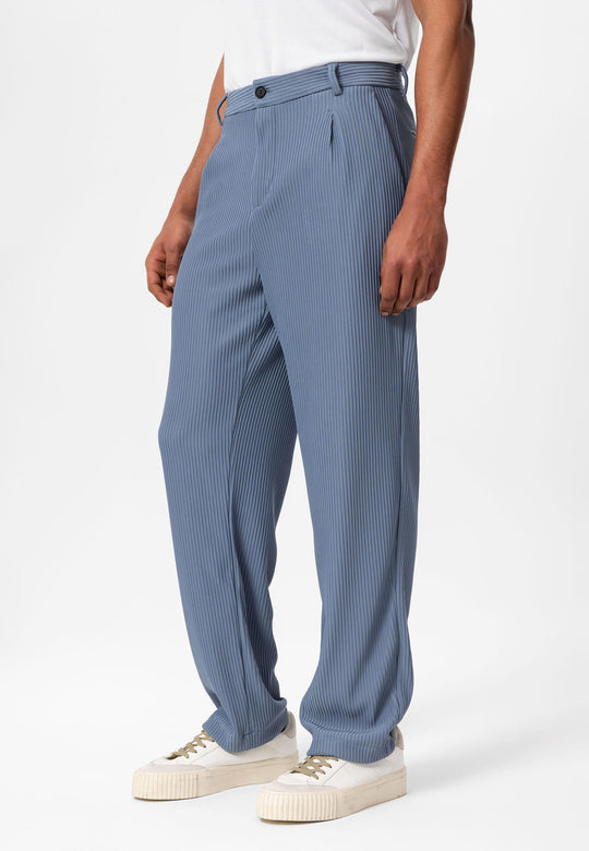 Pantaloni a coste indaco da uomo - Wessi