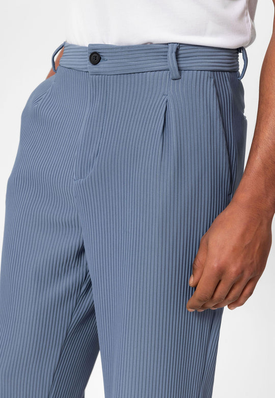 Pantaloni a coste indaco da uomo - Wessi