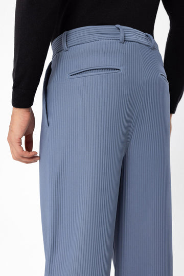 Pantaloni a coste indaco da uomo - Wessi