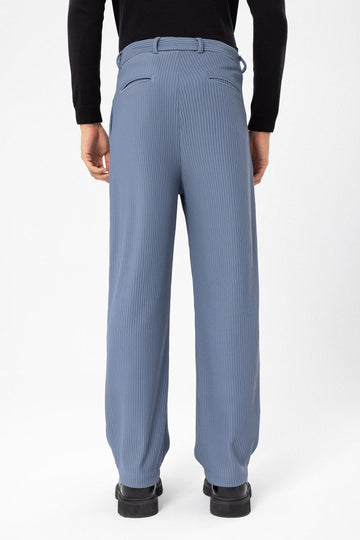 Pantaloni a coste indaco da uomo - Wessi