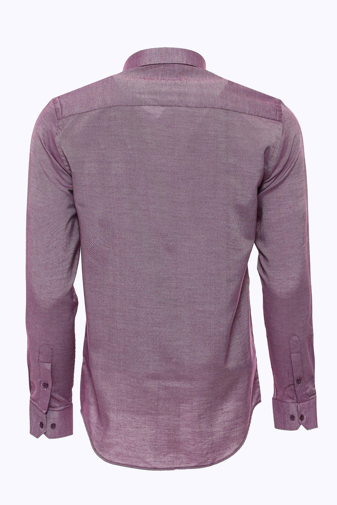 Burgundy Patterned Long Sleeve Shirt - Wessi