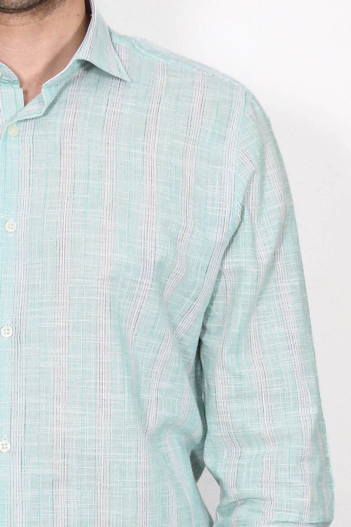 Camisa de cuadros verde claro - Wessi