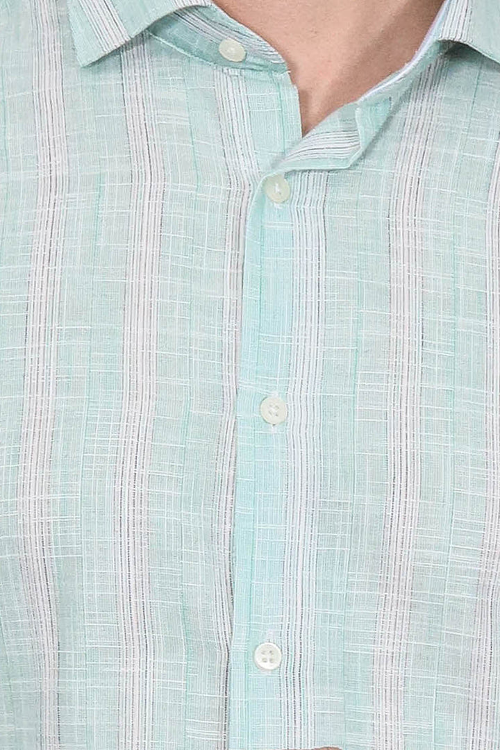 Camisa de cuadros verde claro - Wessi