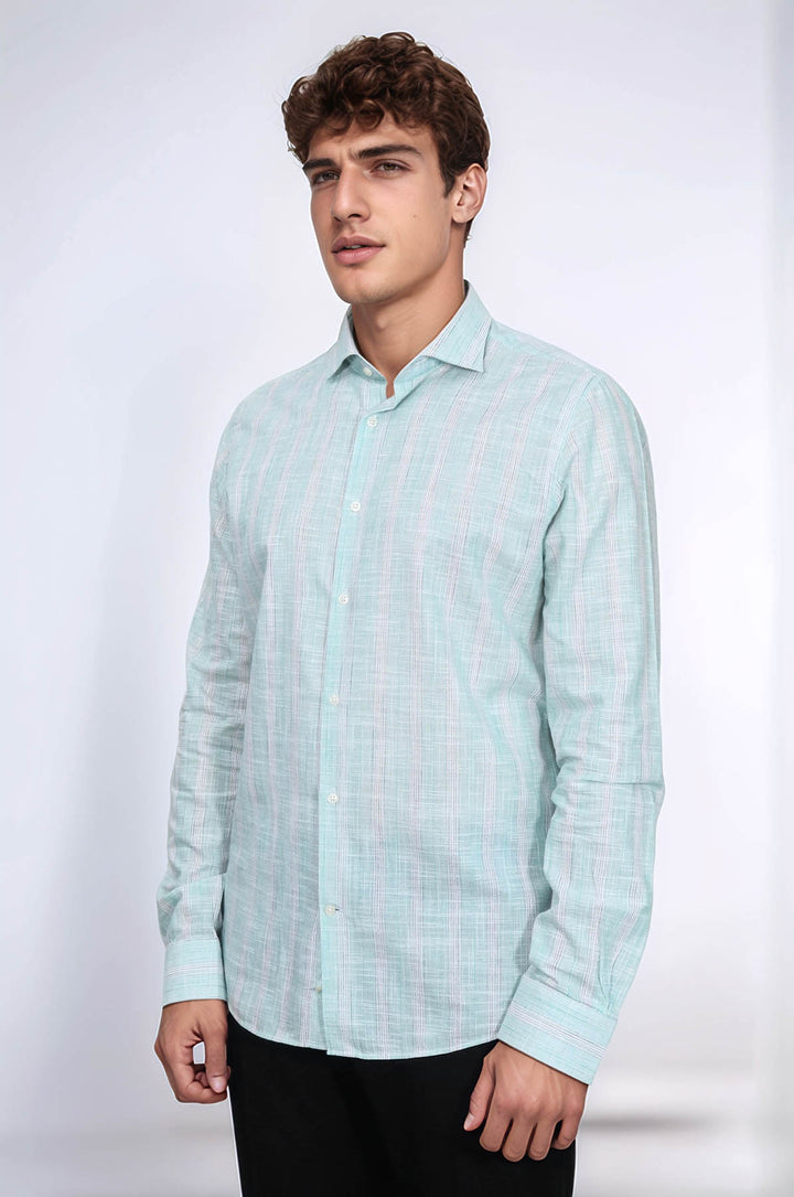 Camisa de cuadros verde claro - Wessi