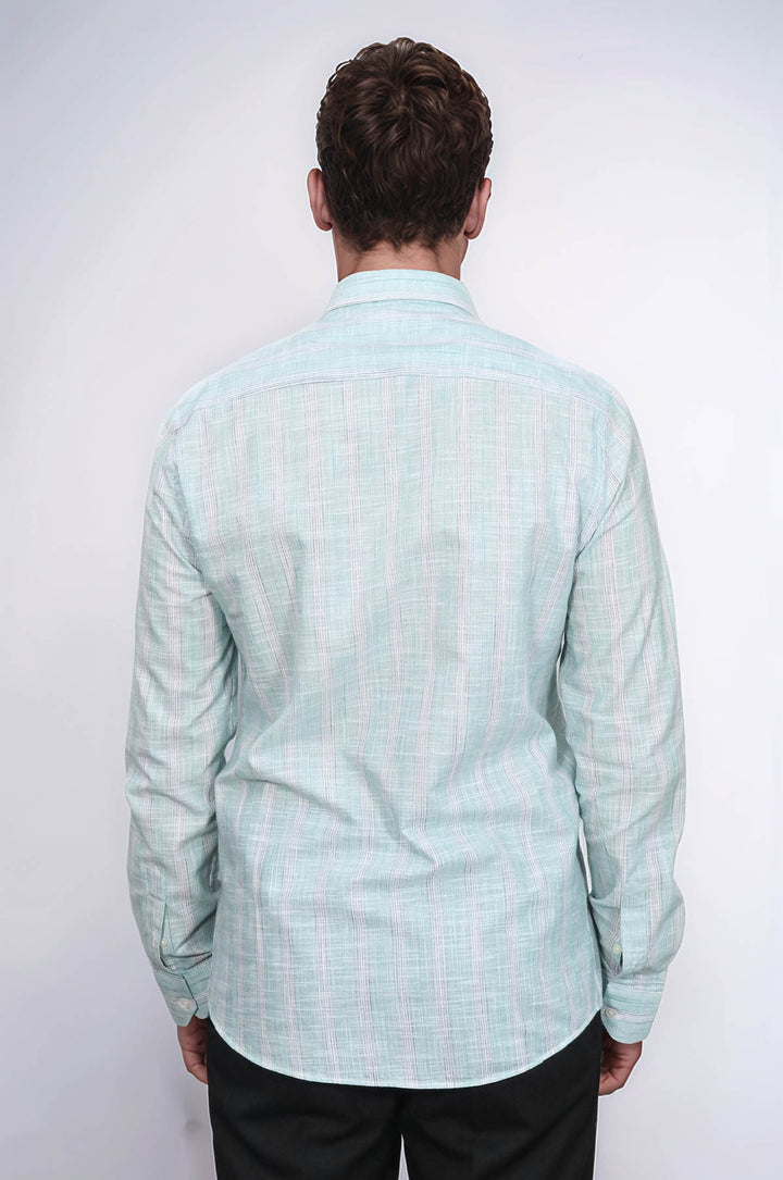 Camisa de cuadros verde claro - Wessi