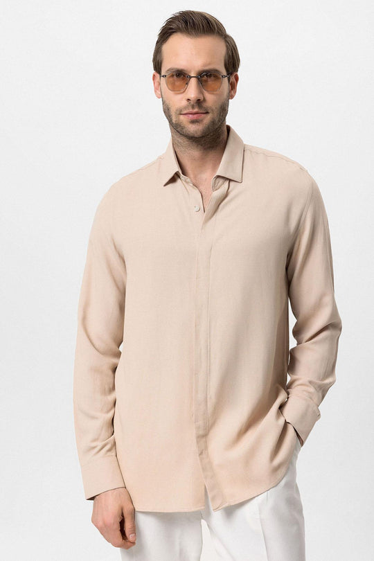Chemise droite boutonnée en coton - Thom Browne - Homme Chemise droite boutonnée en coton - Thom Browne - Homme
