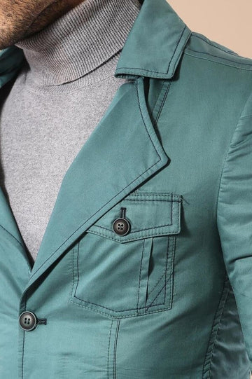 Зеленый хлопковый тренчкот - Wessi