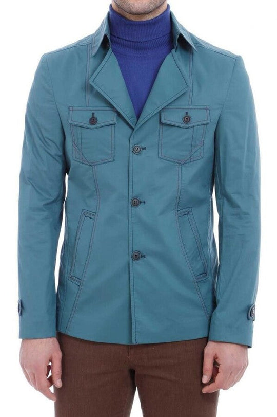 Зеленый хлопковый тренчкот - Wessi