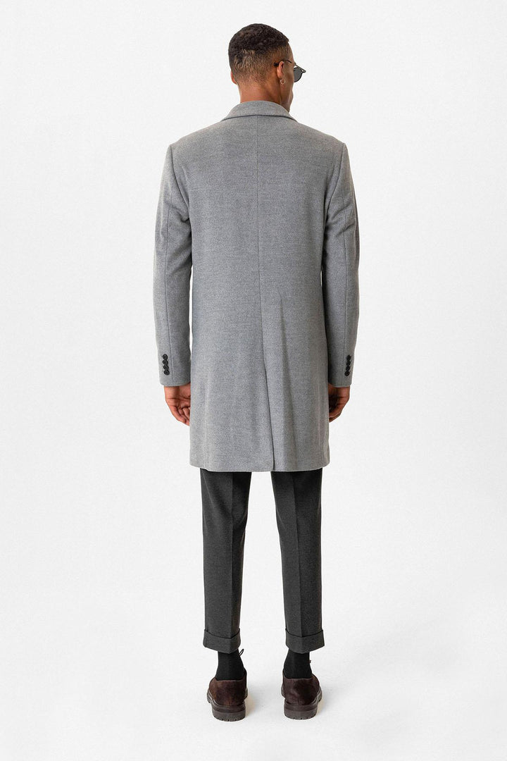 Grey Пиджак Slim Fit с вырезом для мужчин - Wessi