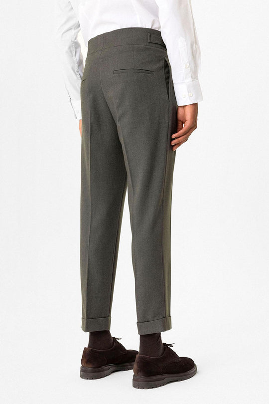 Pantalons pour hommes plissés Khaki avec détail de boucle - Wessi