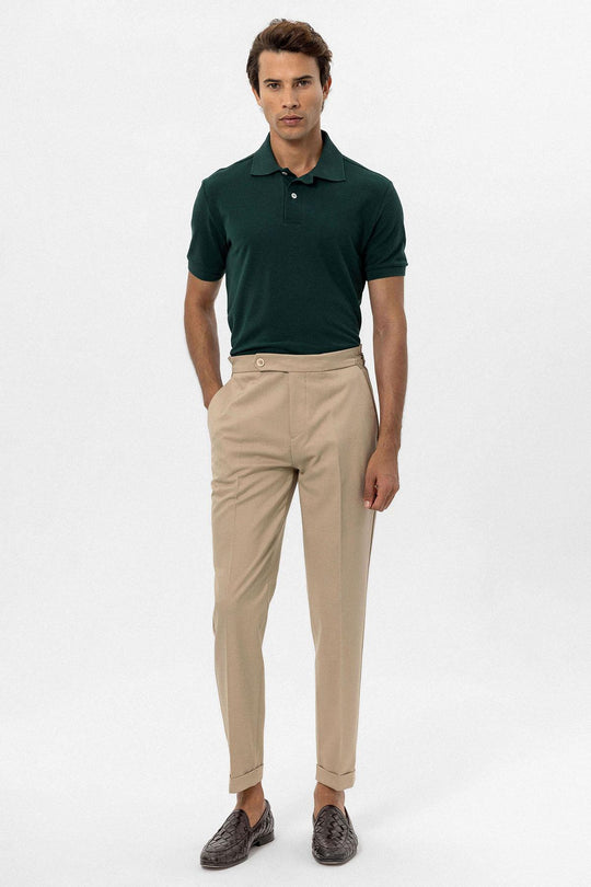 Мужская футболка-поло цвета хаки - Wessi