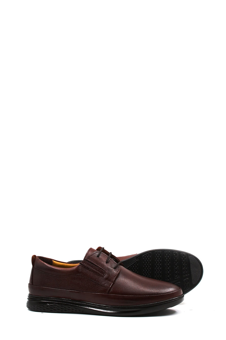 Stringate casual in pelle bordeaux-Wessi