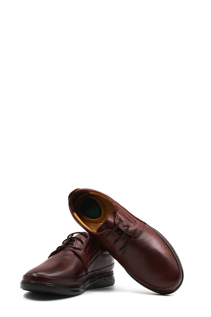 Stringate casual in pelle bordeaux-Wessi